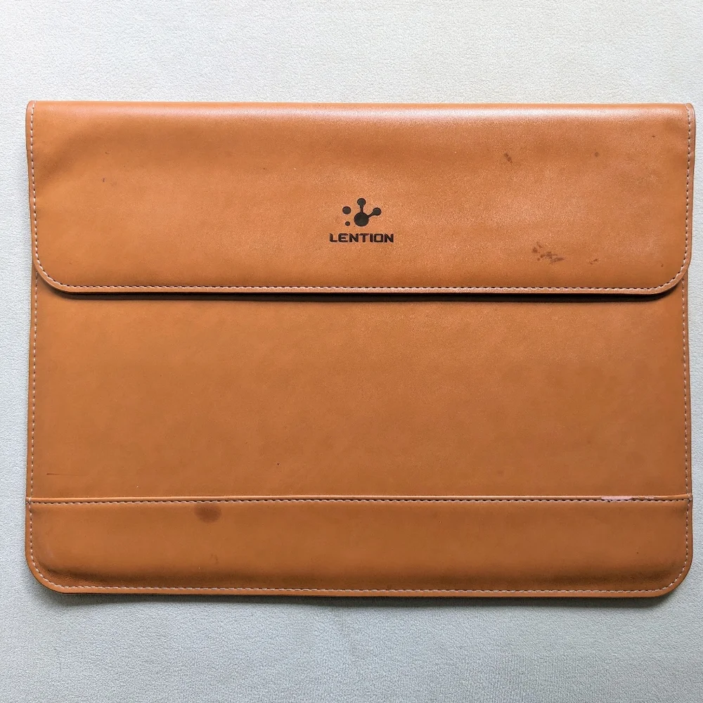 LENTION Split Leather Sleeve Case for MacBook Air and Ultra Slim Laptop